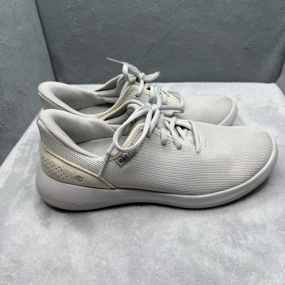 Kizik Madrid Eco-Knit Women's Size 7.5 Gray Hands-Free Slip-On Walking Sneakers